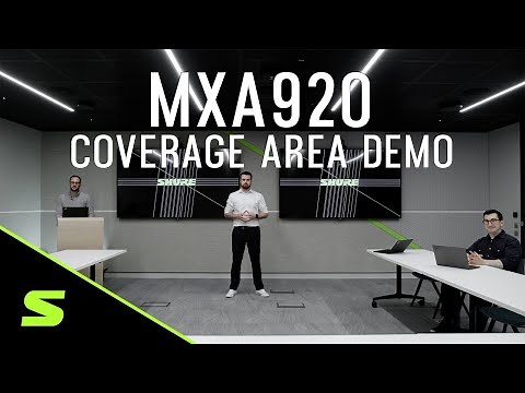 Shure Microflex® Advance™ MXA920 Ceiling Array Microphone – Coverage Area Demonstration