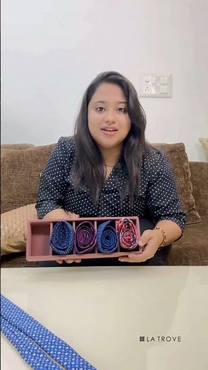 How to Fold & Organize Ties | Velvet Tie Tray by La Trove | Tie Storage Ideas for Men 👔 #LaTrove