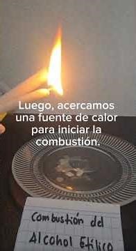Combustión del Alcohol Etílico