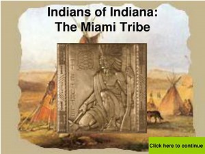 Indians of Indiana: The Miami Tribe - SlideServe