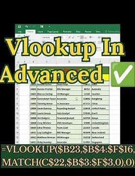 VLOOKUP in Excel | Ultimate Guide for Data Analysis Vlookup basic to advanced #excel #vlookup