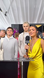 They’re #Grammy winners! @ca7rielypacoamoroso, who took home Best Latin Rock or Alternative Album, stopped by before their big win to chat with @jess.judith on the red carpet. | ELLE Magazine (US)