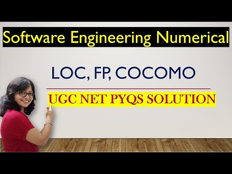 Software Engineering Numerical - LOC FP COCOMO | Software Engineering Numerical UGC NET PYQs