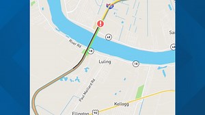 Multi-vehicle accident SB I-310 on the Luling Bridge causes traffic delays