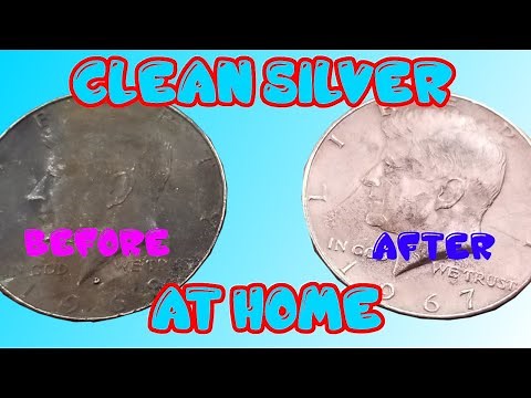 How To Easily Clean Silver Coins At Home - Using Baking Soda And Tinfoil
