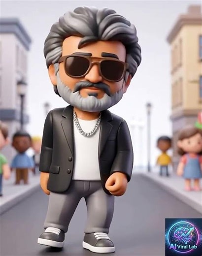 Rajini in Chibi Style 😍🔥 | Kling AI Motion Control Magic