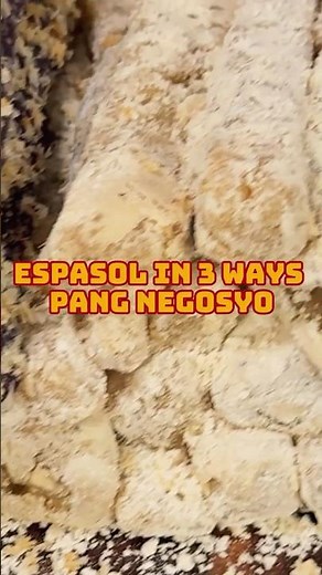 Espasol Recipe pang Negosyo