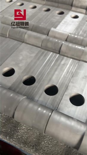 Custom-made graphite molds with precise dimensions.#graphiteparts #foundry #graphitemold