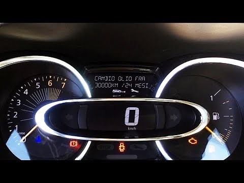 Renault Clio 4 reset service reminder oil inspection