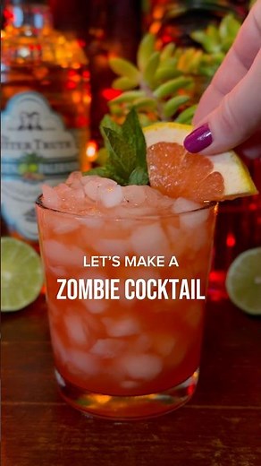 How to Make a Zombie Cocktail | The BEST Rum Cocktail Recipe to Make at Home | Tiki Cocktail Recipes