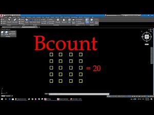 How to use bcount Command in Autocad | autocad block counting