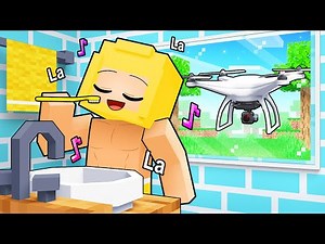 Using DRONE MOD to SPY on MY FRIEND in Minecraft!