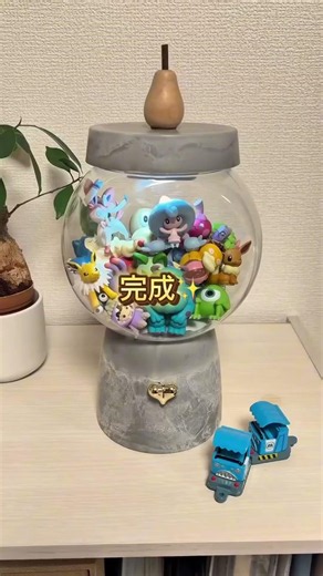 【セリアDIY】ガチャ風BOX収納を作ってみた！おしゃれで可愛いインテリア収納✨