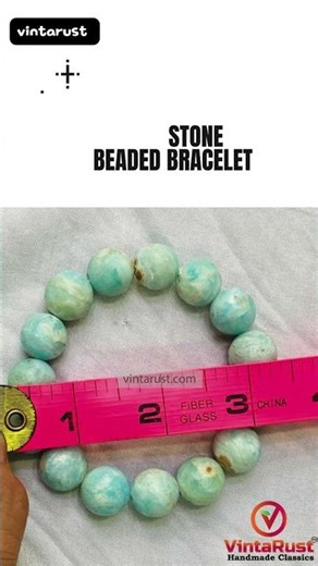 Handmade Smithsonite Gemstone Beaded Bracelet