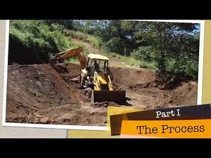 How to build a natural pond on a slope / Cómo construir un estanque en una ladera
