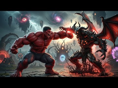 Supernatural Showdown: Hulk vs. a Demonic Entity in a Cursed Dimension