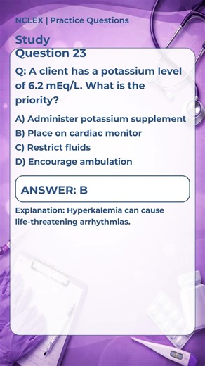 NCLEX Practice Question #23 | Nursing Test Prep