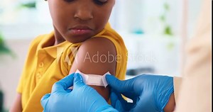 Young Boy Gets A Check Up At The Doctor