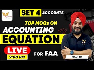 SET 04 (ACCOUNTS) - TOP MCQs on ACCOUNTING Equation by KIRAN sir