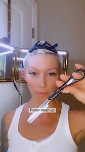 WAW Razor Only Day 😳😳😳 By @hairmakesupbee I typically clean my neck hairs up with a razor because I like a soft hairline and a close shave. #fyp #viral #barber #undercut #hairstylist | Self-Cut System
