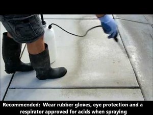 F9 BARC Rust Remover Training: How to Spray From Control Joint to Control Joint