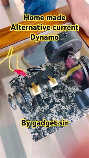 Home made Alternating current dynamo by gadget sir 😱