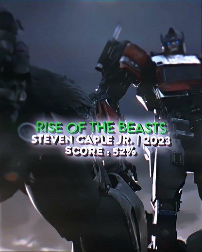 Transformers Movies ranked by Rotten Tomatoes Score #transformers #transformer #edit