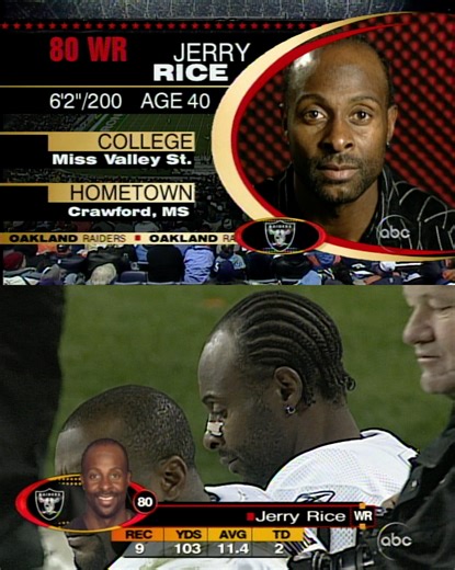Even at age 40, Jerry Rice was a problem for the Broncos. (Nov. 11, 2002) LVvsDEN– Thursday 8:15pm ET on Prime Video Also streaming on #NFLPlus | NFL