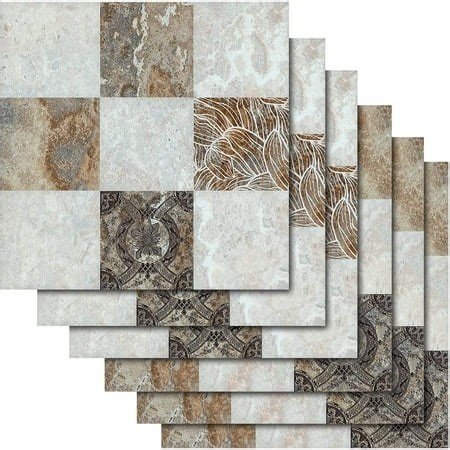 30 Pieces Tile Stickers Self-adhesive Waterproof Marble Tile Self-adhesive Sticker Wall Decoration for Kitchen Bathroom-20x20cm(Marble) - Walmart.ca