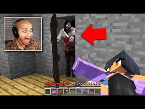 I FOUND JEFF THE KILLER IN HER MINECRAFT BASE... (Scary)