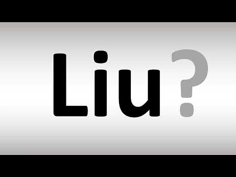 How to Pronounce Liu