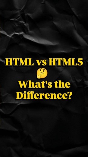 Important concept of HTML5.. part: 1 Difference between HTML vs HTML 5...#html #html5 #htmltutorial