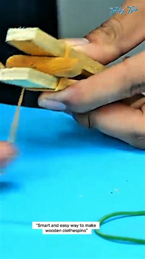 “Make your own strong and handy clothespins with this simple DIY trick! 💡✨ Save this idea and try it in your next mini project! 🔧 . . #DIYTools #SmartDIY #WorkshopHacks #LifeHackTools #CraftsmanIdeas #ToolTips #HandymanHacks #TrendingDIY #WoodworkingHack #CreativeHack** | Tricky Tips