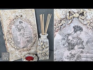 Decoupage Shabby Chic Vintage Old Book Tutorial DIY