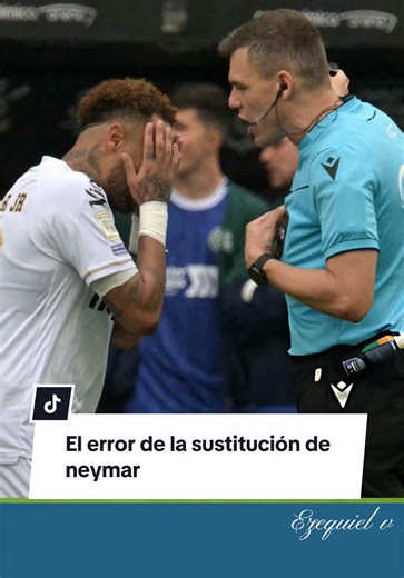 La secuencia completa: Neymar reemplazado por error mientras lo atendían fuera del campo, bronca, enojo, amonestado y se tiene que ir del campo por un error del cuarto árbitro. Realmente insólito. Qué pasó con neymar hoy Sustitución de neymar Cambio equivocado de Neymar #neymarjr #neymar #santos #neymarjr10 #neymaredits