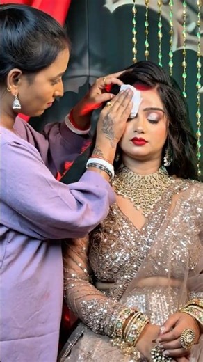 Beautiful Indian bride Makeup #bride #makeupartist #makeuptutorial