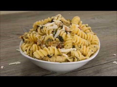 Chicken Spinach Alfredo Rotini Pasta