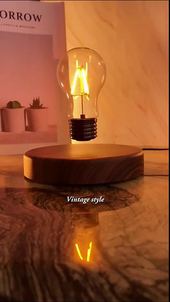 Magnetic Levitation Lamp | Floating LED Bulb Desk Light - Etsy