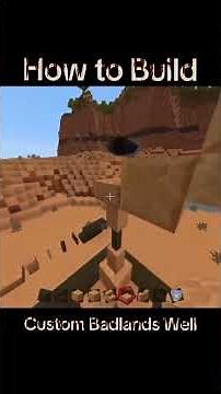 Custom Badlands Well Build Tutorial | Minecraft Bedrock