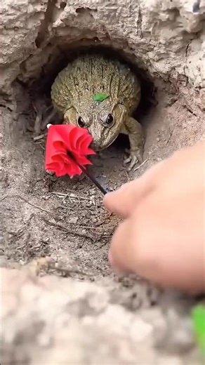 Angry Frog and mini umbrella 🐸