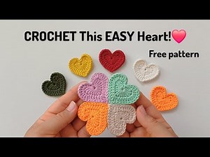 🧶 ❤️ Crochet This Amazing Heart in Under 10 Minutes! (Easy Tutorial for Beginners)