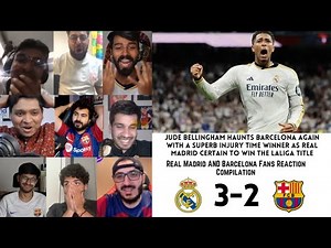 EL CLASICO!! BARCA AND MADRID Fans Reaction to REAL MADRID 3-2 BARCELONA | LALIGA GW 32 | 22-04-2024