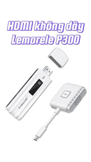 📡 Truyền màn hình không dây trong 1 giây với Lemorele P300! Muốn chiếu laptop/máy ảnh lên TV mà không cần dây HDMI? Đây! 👉 Lemorele P300 ✨ Full HD 1080P ⚡ Độ trễ siêu thấp ~50ms 📶 Phạm vi tới 50m 🔌 Cắm là chạy – không cần WiFi, không cần app Họp – dạy học – livestream đều mượt! Muốn setup gọn gàng thì P300 là chân ái 😎 #lemorele #P300 #hdmikhôngdây #setupgọn #reviewtech