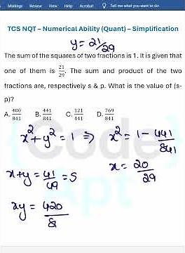 🔥 TCS NQT Simplification Tricks | Solve Quant Questions in Seconds | 2026