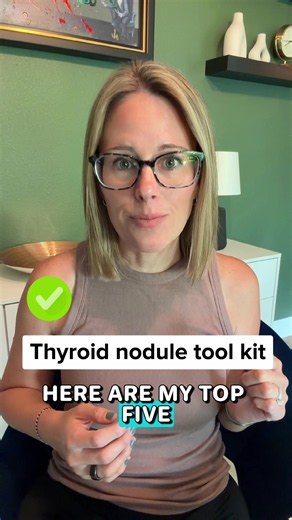 These are 5 of my favorite tools that I discuss with patients who have thyroid nodules: ✨ Selenium ✨ Red light therapy ✨ Optimizing TSH (not just accepting “normal”) ✨ Glutathione cream ✨ An anti-inflammatory diet Do these make nodules disappear overnight? No. But they may help support thyroid health and reduce inflammation as part of a comprehensive plan. Every nodule is different, and what works for one person may not be appropriate for another. The most important step is understanding why the
