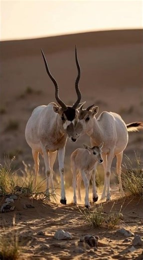 L’addax l’antilope fantôme du désert… capable de survivre sans boire pendant des mois