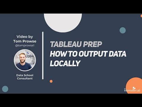 How to in Tableau Prep in 5 mins: Output Data Locally