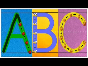 Kids Learn to Write Alphabet Letters and Numbers – Teaching Writing ABC for Children