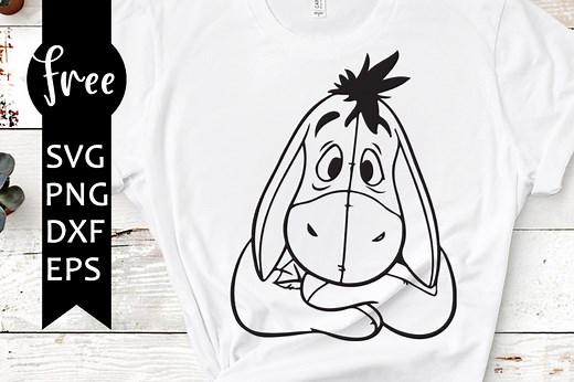 Eeyore donkey svg free, winnie the pooh svg, best disney svg files, instant download, shirt design, outline svg, cartoon svg, png 0798