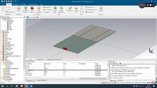 CST快速入门——结构参数优化（微带—基片集成波导）